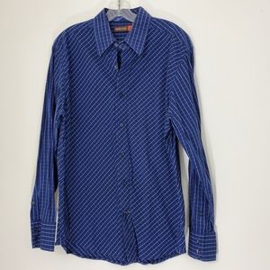 Nine Blue Checked Shirt, Size Large